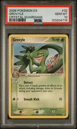 Grovyle 32/100 EX Crystal Guardians PSA 10 Gem Mint Pokemon Card - Image 1
