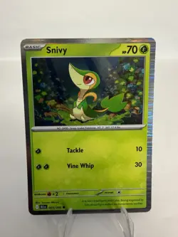 Snivy 001/086 Holo Promo Pokemon Black Bolt - Image 1