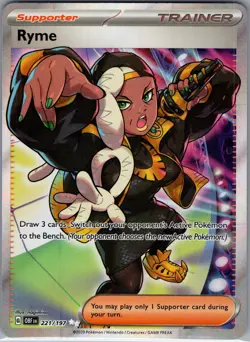 Ryme 221/197 Full Art - Obsidian Flames - Pokemon Card - NM - Image 1
