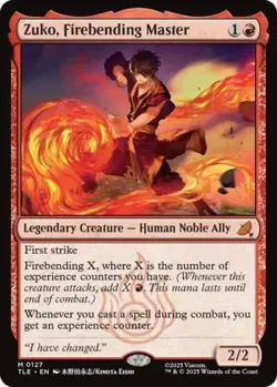 MTG English Zuko, Firebending Master NM Foil - Image 1