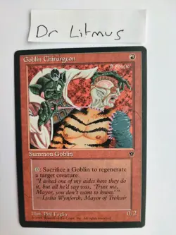 1x Goblin Chirurgeon Fallen Empires Goblin Shaman MTG Great Condition - Image 1