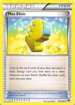 Max Elixir 102/122 XY BREAKpoint Pokemon 006231 - Image 1