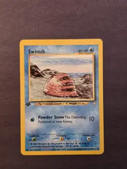 Pokemon Tcg Swinub 1st Edition Neo Genesis 79/111 Lp Condition - Image 1