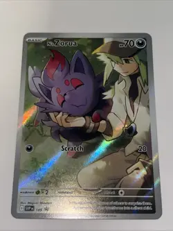 N’s Zorua #189 Promo – Pokemon Scarlet & Violet – Near Mint – Black Star - Image 1