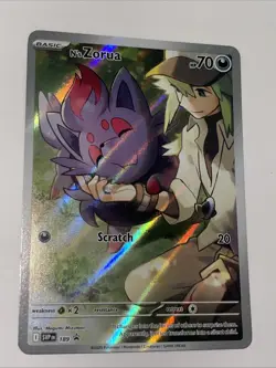 N’s Zorua #189 Promo – Pokemon Scarlet & Violet – Near Mint – Black Star - Image 2