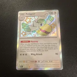 Pokemon - Pelipper - 204/091 - SV: Paldean Fates - Holo - Shiny Rare NM - Image 1