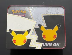 Pokemon 25th Anniversary Celebrations Chest Lunchbox Tin Factory SEALED - Image 2