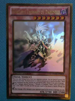 Gorz the Emissary of Darkness GLD5-EN024 Ghost/Gold Rare Limited Ed Yu-Gi-Oh - Image 1