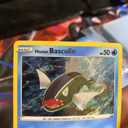 Pokemon Hisuian Basculin SWSH273 Cosmos Holo Promo card TCG HD Galaxy Swirl 🍥 - Image 1