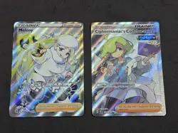 Full Art Pokemon Card lot (x2) - Felony Tg26 - Ciphermaniacs Codebreaking 198 - Image 1