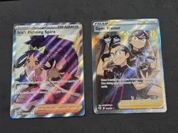 Full Art Pokemon Card lot (x2) - Gym Trainer 191 - Irish Fighting Spirit 180 - Image 1