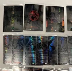 25 Cards: Complete Set Compleat Mythic Oil Slick Foil Raised ONE MTG 20 +5 lands - Image 2
