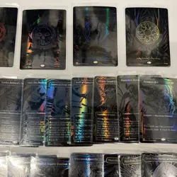 25 Cards: Complete Set Compleat Mythic Oil Slick Foil Raised ONE MTG 20 +5 lands - Image 3