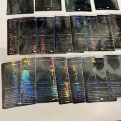 25 Cards: Complete Set Compleat Mythic Oil Slick Foil Raised ONE MTG 20 +5 lands - Image 5