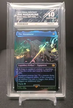 MTG Final Fantasy - The Masamune - Foil Borderless Ace Graded 10 - Image 1