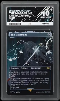 MTG Final Fantasy - The Masamune - Foil Borderless Ace Graded 10 - Image 2