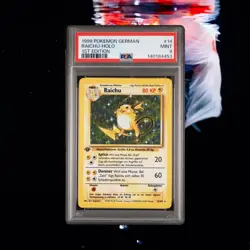 1999 Pokemon GERMAN Raichu Psa 9 & Chanera Psa 8 Both Holo 1st Edition’s - Image 1