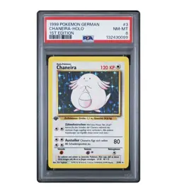 1999 Pokemon GERMAN Raichu Psa 9 & Chanera Psa 8 Both Holo 1st Edition’s - Image 5