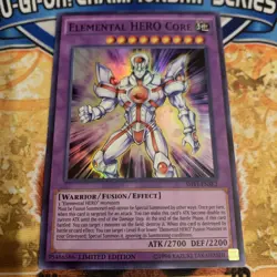 Yugioh Elemental HERO Core SHVI-ENSE2 NM - Image 1
