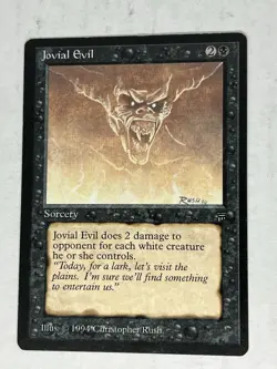 Jovial Evil X 3 - Legends Rare Magic the Gathering Card LP - Image 4