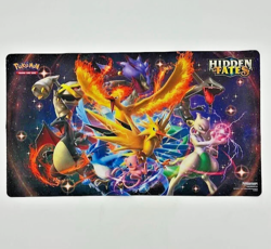 Pokemon TCG Hidden Fates Playmat Shiny Charizard Rayquaza Mewtwo 2019 - Image 1