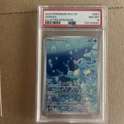 Pokemon2024 Shrouded Fable Horsea Illustration #067 PSA 8 - Image 3