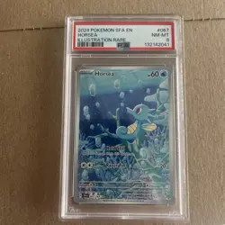 Pokemon2024 Shrouded Fable Horsea Illustration #067 PSA 8 - Image 4
