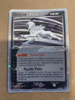 Pokemon Absol Ex 92/108 EX Power Keepers Ultra Rare NM - Image 1