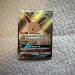 Pokemon TCG Eevee GX SM233 Full Art Promo Black Star Ultra Rare Holo NM - Image 1