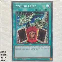 Synchro Creed - BLTR-EN029 -Secret Rare 1st Edition Yugioh - Image 1