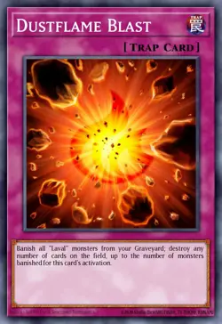 Dustflame Blast - HA06-EN058 Super Rare | Yu-Gi-Oh! Card - Image 1