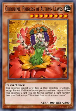 Chirubime, Princess of Autumn Leaves - SESL-EN054 Super Rare | Yu-Gi-Oh! Card - Image 1