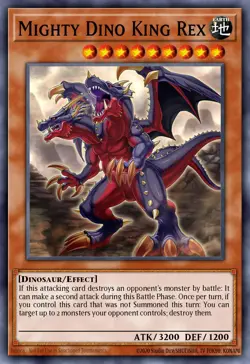 Mighty Dino King Rex - DUNE-EN008 Super Rare | Yu-Gi-Oh! Card - Image 1