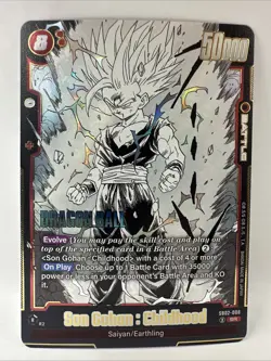 Son Gohan : Childhood SB02-008 Manga Booster 02-Dragon Ball Card English Fusion - Image 2