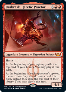 [1x] Urabrask, Heretic Praetor Near Mint, English Streets of New Capenna MTG Mag - Image 1