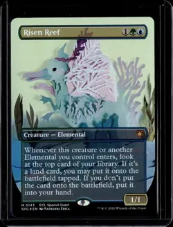 Risen Reef (Borderless) - 143 - Foil - SPG - NM - MTG Magic the Gathering - Image 1