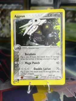 Pokemon Aggron 7/109 EX Ruby & Sapphire Holo Rare Reverse Holo - Image 1