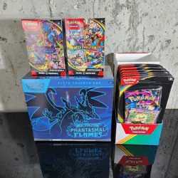 Pokemon TCG Phantasmal Flames & Mega Evolution Booster Bundle Lot Sealed - Image 1