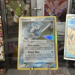 Pokemon EX Delta Species Vaporeon Holo Rare 18/113 NEAR MINT - Image 1