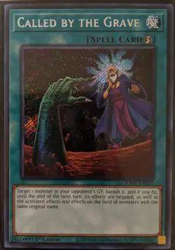 YuGiOh Called by the Grave Secret Rare 1st Edition RA01-EN057 - Image 1