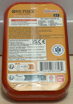 One Piece Card Game Mini-Tin Pack Set Vol.2 SEALED Monkey D. Luffy - Image 2