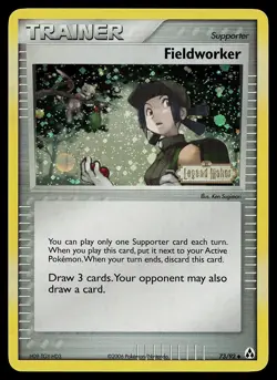 Pokemon Card - Fieldworker Legend Maker 73/92 Uncommon Reverse Holo Stamped - Image 1