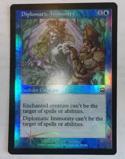 DIPLOMATIC IMMUNITY foil common 1999 Mercadian Masques MTG Unplayed NM - Image 1