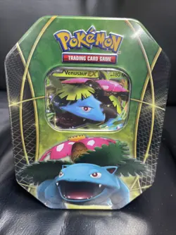 2016 POKEMON TCG EX POWER TRIO VENUSAUR NEW TIN FACTORY SEALED 4 BOOSTERS+PROMO. - Image 1