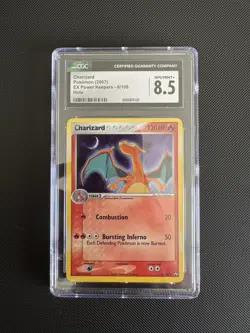 Pokemon TCG - Charizard 6/108 - Ex Power Keepers Holo - NM/MINT CGC 8.5 - Image 1