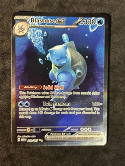 Pokemon Blastoise EX Special Illustration Rare 200/165 Scarlet & Violet 151 NM - Image 1