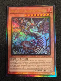 Yugioh! Snake-Eyes Flamberge Dragon - RA03-EN033 - Prismatic Ultimate Rare - 1st - Image 1
