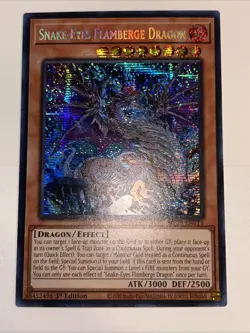 Yugioh! Snake-Eyes Flamberge Dragon - MP24-EN113 - Prismatic Secret Rare - 1st E - Image 1