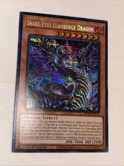 Yugioh! Snake-Eyes Flamberge Dragon - MP24-EN113 - Prismatic Secret Rare - 1st E - Image 3
