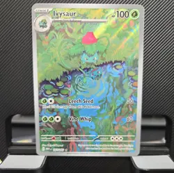 Pokemon Ivysaur 167/165 Scarlet & Violet 151 Illustration Rare Full Art Holo - Image 1